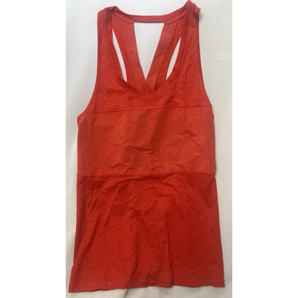 Lululemon Pedal To The Medal Singlet Tank Alarming Cut Out Silverescent